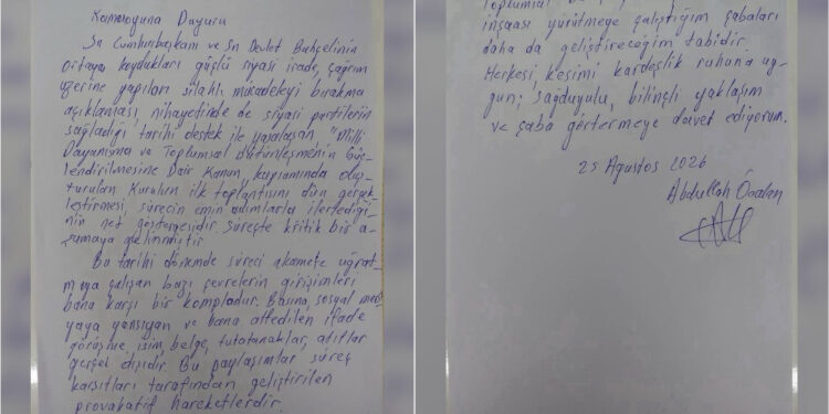 Abdullah Öcalan’dan düzmece görüşme notlarına ilişkin açıklama: Komplo ve provokasyondur