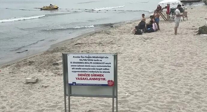 Avcılar’da denize girmek yasaklandı
