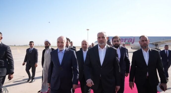 İran Meclis Başkanı Irak’ta