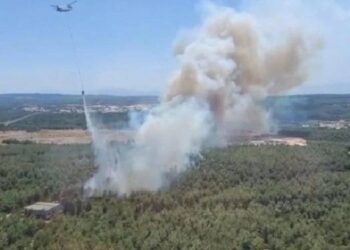 Kaz Dağları’nda yangın