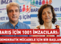 Barış için 1001 imzacıları: “Süreç için hukuki düzenlemeler ve Öcalan’ın koşulları düzenlenmeli” Barış için 1001 imzacıları: “Süreç için hukuki düzenlemeler ve Öcalan’ın koşulları düzenlenmeli”