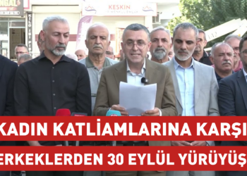 Kadın Katliamlarına Karşı Erkeklerden 30 Eylül Yürüyüşü