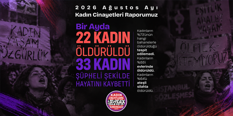 KCDP: Ağustos ayında 22 kadın öldürüldü, 33 kadın şüpheli şekilde yaşamını yitirdi
