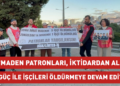 “Maden patronları, iktidardan aldığı güç ile işçileri öldürmeye devam ediyor”