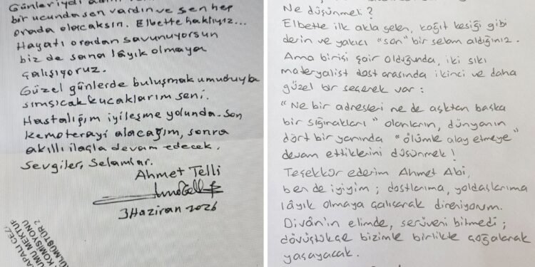 Ahmet Telli’nin Kozağaçlı’ya mektubu ölümünden 10 gün sonra ulaştı Ahmet Telli’nin Kozağaçlı’ya mektubu ölümünden 10 gün sonra ulaştı